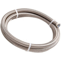 Aeroflow #8 NYLON BRAIDED A/C HOSE STAINLESS OUTER 2 METER LENGTH