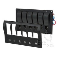 6-Way L.E.D Switch Panel with Circuit Breaker Protection (63194)