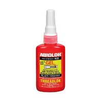 Abro Threadlok High Strength Permanent Threadlocker Red 50mL Bottle TL-571