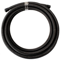 Aeroflow 100 Series -06AN Stainless Braided Hose Black AF100-06BLK