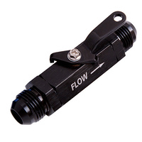 Aeroflow SHUT OFF VALVE -16AN BLACK BILLET BODY WITH -16ORB PORTS