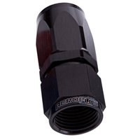 Aeroflow 100 Series Taper Hose End -08AN Female to -08AN Hose Straight Black AF101-08BLK