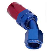 Aeroflow 100 Series Taper Hose End -10AN Female to -10AN Hose 45-Degree Blue AF102-10