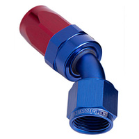 Aeroflow 100 Series Taper Hose End -16AN Female to -16AN Hose 45-Degree Blue AF102-16