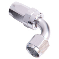 Aeroflow -4AN TAPER SERIES 90 DEGREE HOSE END SILVER