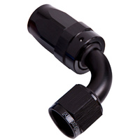 Aeroflow 100 Series Taper Hose End -06AN Female to -06AN Hose 90-Degree Black AF103-06BLK