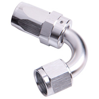 Aeroflow 100 Series Taper Hose End -12AN Female to -12AN Hose 120-Degree Silver AF104-12S