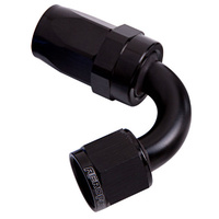 Aeroflow 100 Series Taper Hose End -16AN Female to -16AN Hose 120-Degree Black AF104-16BLK