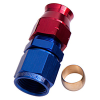 Aeroflow 1/2'' HARD LINE TO -8AN FEMALEADAPTER BLUE w/ OLIVE