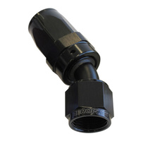 Aeroflow 100 Series Taper Hose End -04AN Female to -04AN Hose 30-Degree Black AF117-04BLK