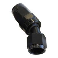 Aeroflow 100 Series Taper Hose End -08AN Female to -08AN Hose 30-Degree Black AF117-08BLK