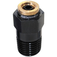 Aeroflow 1/8'' NPT STRAIGHT TO 3/16'' 120SERIES NYLON BLACK FITTING