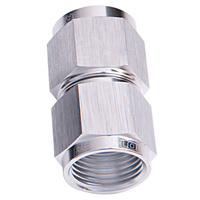 Aeroflow STRAIGHT FEMALE FLARE -4AN SILVER SWIVEL COUPLER