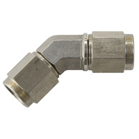 Aeroflow 45 DEG FEMALE FLARE -4AN STAINLESS STEEL SWIVEL UNION