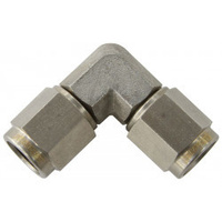 Aeroflow S/S 90 DEG FEMALE FLARE -3AN STAINLESS STEEL SWIVEL UNION