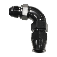 Aeroflow 3/4'' TUBE 90 deg male -12AN BLACK SWIVEL NUT WITH OLIVE
