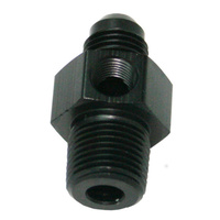 Aeroflow MALE 1/8''NPT TO -6AN 1/8'' PORTBLACK 1/8'' TO -6AN 1/8'' PORT