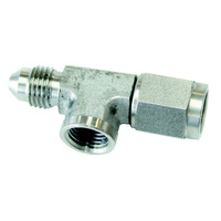 Aeroflow AN Adapter -03AN Female to -03AN Male Straight 1/8" NPT Port Stainless AF140-03-SS