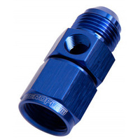 Aeroflow AN Adapter -12AN Female to -12AN Male Straight 1/8" NPT Port Blue AF140-12