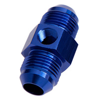 Aeroflow STRAIGHT MALE - MALE -10AN BLUE WITH 1/8'' NPT PORT