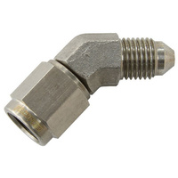 Aeroflow S/S 45 DEG -4AN FEMALE - MALE STAINLESS STEEL