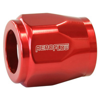Aeroflow HEX HOSE FINISHER 28.5MM ID RED 9/32'' ID CLAMP
