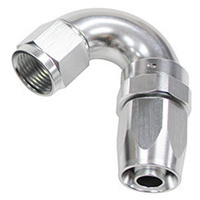 Aeroflow 150 Series Taper Full Flow Hose End -16AN Female to -16AN Hose 150-Degree Silver AF155-16S