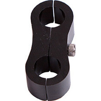 Aeroflow BILLET DUAL HOSE SEPER USE -16HOSE BLACK 27MM ID OR 1-1/16''