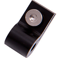 Aeroflow BILLET P STYLE CLAMP 1/4'' LINEBLACK 6.3MM ID OR 1/4'' ID