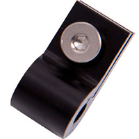 Aeroflow BILLET P STYLE CLAMP -8 H/LINEBLACK 12.7MM ID OR 1/2'' ID