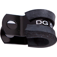 Aeroflow CUSHIONED P CLAMPS -24AN 5PK BLACK 38.1MM OR 1-1/2'' ID