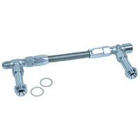 Aeroflow BG / DEMON DUAL INLET -8AN SILVER SUIT 2X METERING BLOCKS