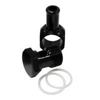 Aeroflow EDELBROCK CARB INLET BANJO BLACK 5/8-20 TO MALE 3/8 BARB