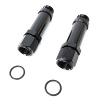 Aeroflow -8AN FEMALE TO HOLLEY ULTRA HPBLACK SWIVEL NUT (PAIR) -8ORB