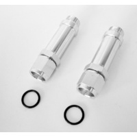 Aeroflow -8AN FEMALE TO HOLLEY ULTRA HPSILVER SWIVEL NUT (PAIR) -8ORB