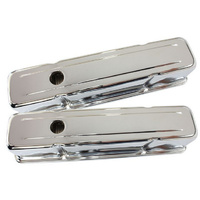 Aeroflow CHEV 283-350 SBC VALVE COVER TALL CHROME WITHOUT LOGO