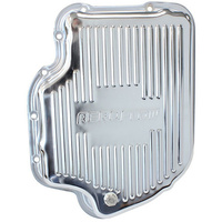 Aeroflow TH400 DEEP TRANSMISSION PAN CHROME W/ DRAIN PLUG 3'' DEEP