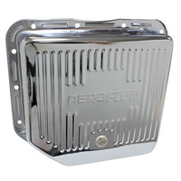 Aeroflow TH350 DEEP TRANSMISSION PAN CHROME W/ DRAIN PLUG