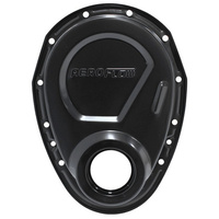 Aeroflow SB CHEV TIMING COVER BLACK GASKETS BOLTS & SEAL