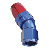 Aeroflow 150 Series Taper Full Flow Hose End -12AN Female to -12AN Hose 30-Degree Blue/Red AF197-12