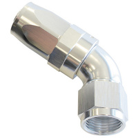 Aeroflow 150 Series Taper Full Flow Hose End -04AN Female to -04AN Hose 60-Degree Silver AF198-04S