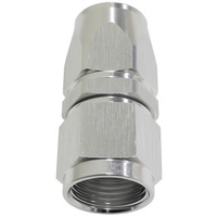 Aeroflow ALLOY STRAIGHT HOSE END -10AN SILVER SWIVEL NUT SUIT TEFLON