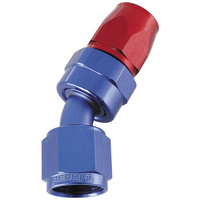 Aeroflow ALLOY 30 DEG HOSE END -4AN BLUE SWIVEL NUT SUIT TEFLON