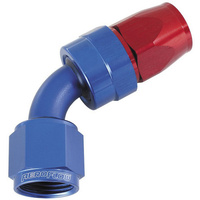 Aeroflow ALLOY 60 DEG HOSE END -3AN BLUE SWIVEL NUT SUIT TEFLON