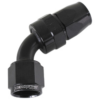Aeroflow ALLOY 60 DEG HOSE END -10AN BLACK SWIVEL NUT SUIT TEFLON