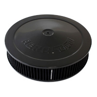 Aeroflow 14'' X 3'' AIR CLEANER ASSY 5-1/8'' DROPBASE BLACK COTTON