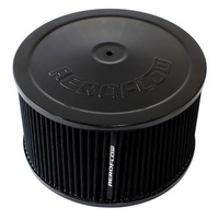 Aeroflow 9'' X 5'' AIR CLEANER ASSEMBLY5-1/8'' NECK BLACK LID COTTON