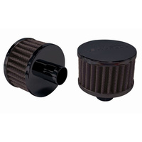Aeroflow 1'' PUSH IN BREATHER FILTER 3'' O.D 2'' H BLACK TOP