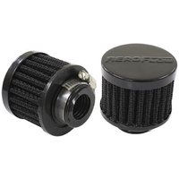 Aeroflow 3/4'' UNIV CLAMP ON FILTER 2'' O.D 1-1/2'' H BLACK TOP