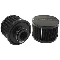 Aeroflow 1'' UNIV CLAMP ON FILTER 3'' O.D 2-1/4'' H BLACK TOP